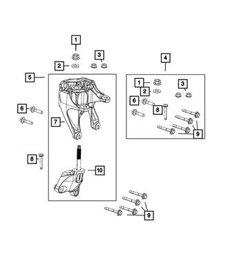 Genuine Mopar Isolator Kit 68501447AA