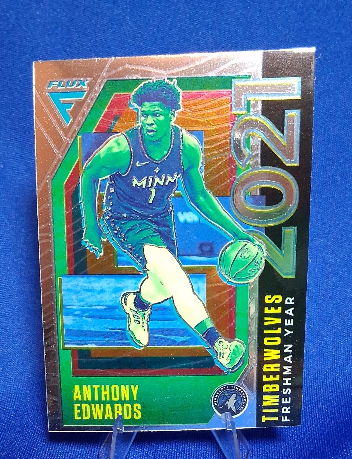 2020-21 Panini Flux - Freshman Year Anthony Edwards #3 (RC)