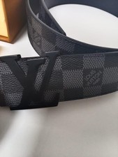 LOUIS VUITTON LV Damier Graphite 40mm Belt - Size 95/38 W/Box  Dust bag