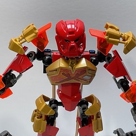 LEGO Bionicle Tahu Master of Fire 70787 Complete Both Masks & Skull Spider