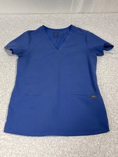 FIGS Catarina Scrub Top Womens XXS Light Blue FW1100 V Neck Technical Collection