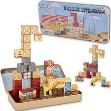 35PCS Magnetic Blocks for Kids - STEM Learning Creative Construction Sets Bui...