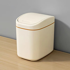 Mini Desktop Trash Can with Lid Cute Creative Waste Bin Small Tabletop Garbage C