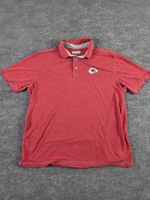 Tommy Bahama Kansas City Chiefs Polo Shirt Mens XL Red Short Sleeve KC Mahomes 