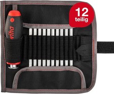 Wiha Schraubendreher Wechselklingen Set SYSTEM6 12tlg f&uuml;r tiefliegende Schrauben