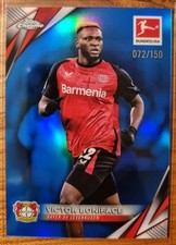 2025 Topps Chrome Victor Boniface /150 Blau Blue Bayer 04 Leverkusen