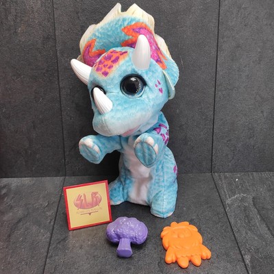 Hasbro FurReal Friends Dinosaurier Triceratops Dino Hoppin Topper | Mit Zubehör