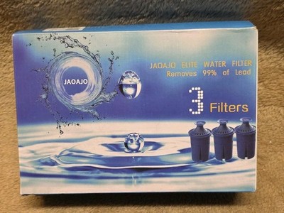 JAOAJO Elite Water Filter Replacement, 3 Count, Long Life Filters for Pitcher