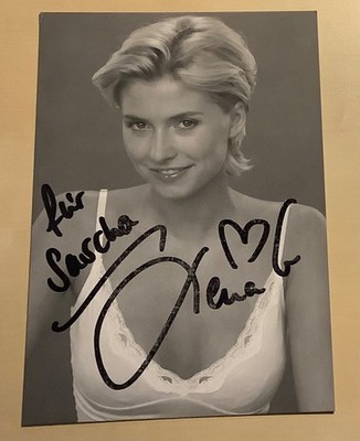 Lena Gercke Original signierte Autogrammkarte Autogramm Karte AK Model TV #26
