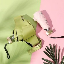 Mini Folding UV Sun Umbrella Pocket Rain Parasol Compact Travel Windproof Shade