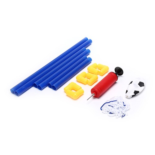 Folding Mini Football Soccer Goal Post Net Set with Pump Kids Sport ToyYUI1 BII - Picture 2 of 10