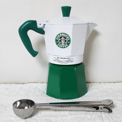 Starbucks Korea x Bialetti Mocha pot & Coffee scoop set (4 cups size)
