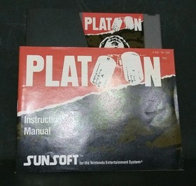 Platoon (Nes) (1988) With Manual, Poster And Cover. See Photos. Read Description