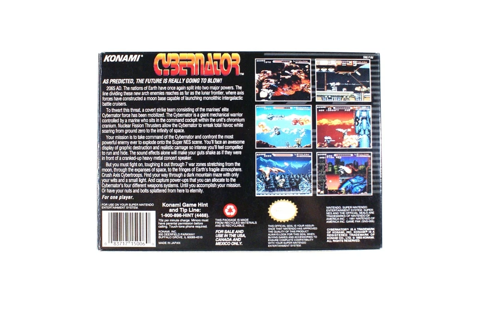 Cybernator SNES CIB Great Condition! - Image 2 of 4