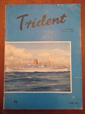 Dreizack zweihundertjähriges Sonderheft Okt 1956 TSS Nevasa Schiff Boot Taschenbuch