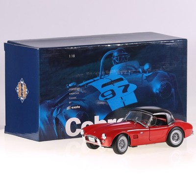 Exoto Shelby COBRA 289 Roadster Hardtop 1/18 Rot mit Box Metall Modellauto