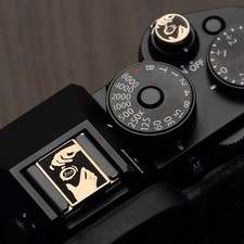 For Canon Sony Nikon Fuji and other Brass Hot Shoe Cover Shutter Button