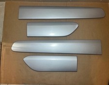 2001-2005 Toyota Rav4 Silver Set Of 4 Body Door Side Moldings W Clips Oem 2001-2005 Toyota Rav4 Silver Set Of 4 Body Door Side Moldings W Clips Oem
