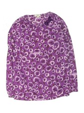 Lands' End Girls Purple Long Sleeve Blouse 8