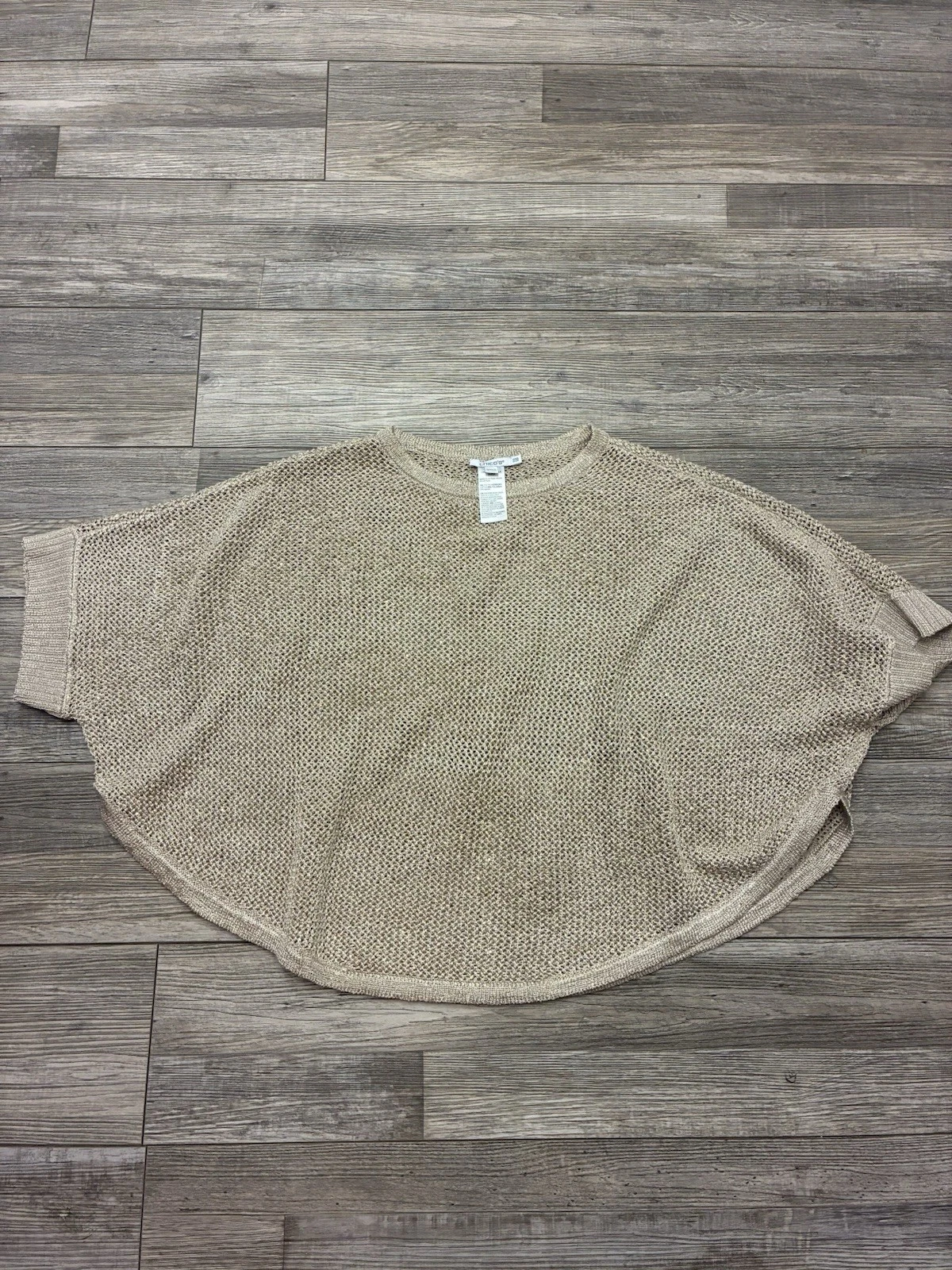 Chico’s Sequin Pullover One Size Sleeve Poncho Women’s