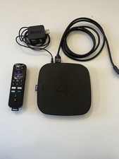 ROKU 4400X with remote, power cable, and HDMI cable