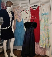 14 Pc 50s 60s 70s 80s Vintage Women Dress Lot For Resale Various Sizes  Makers