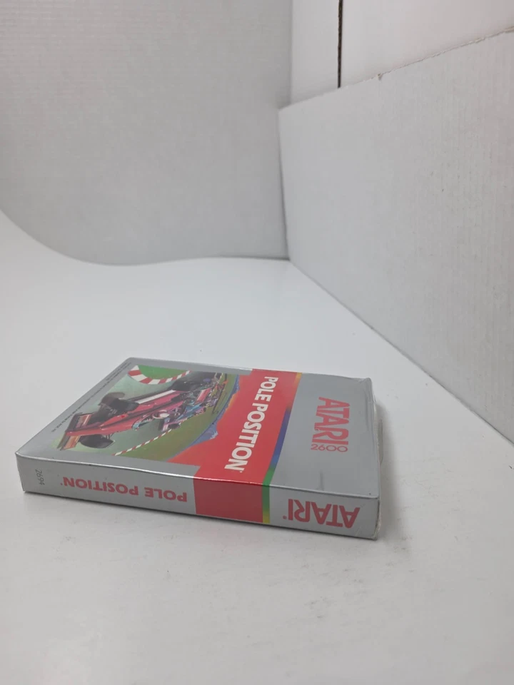 POLE POSITION GAME NEW FACTORY SEALED W/CREASED BOX FOR ATARI 2600 USA NTSC #E11 - Image 4 of 4