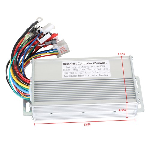 For Electric E-bike Scooter Brushless DC Motor Speed Controller 500W 36-48V - Bild 2 von 10