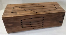 VTG  SLIT TONGUE Cajon DRUM INSTRUMENT Handmade Wood -NO MALLETS, HAS DAMAGE