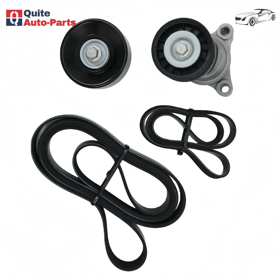 For Express Silverado Savana Sierra Serpentine Belt Drive Component Kit w/145A Foto 3 de 4