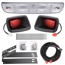 Golf Cart Halogen Headlight Bar Light Kit Wled Taillights Ezgo Txt 1996-2013