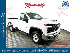 2025 Chevrolet Silverado 2500 Work Truck 4wd v8 white pickup truck LB KCDJR