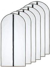 Garment Bags for Hanging Clothes Set of 6 Black Side Breathable Garment Bag Cl