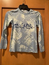 Salt Life Girl s Light Blue And Teal Long Sleeve SLX Drifit Shirt NWT Size S