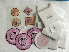 10x Chanel Chance Eau Tendre Karta zapachowa z próbką w mini uderzeniach i naklejkach
