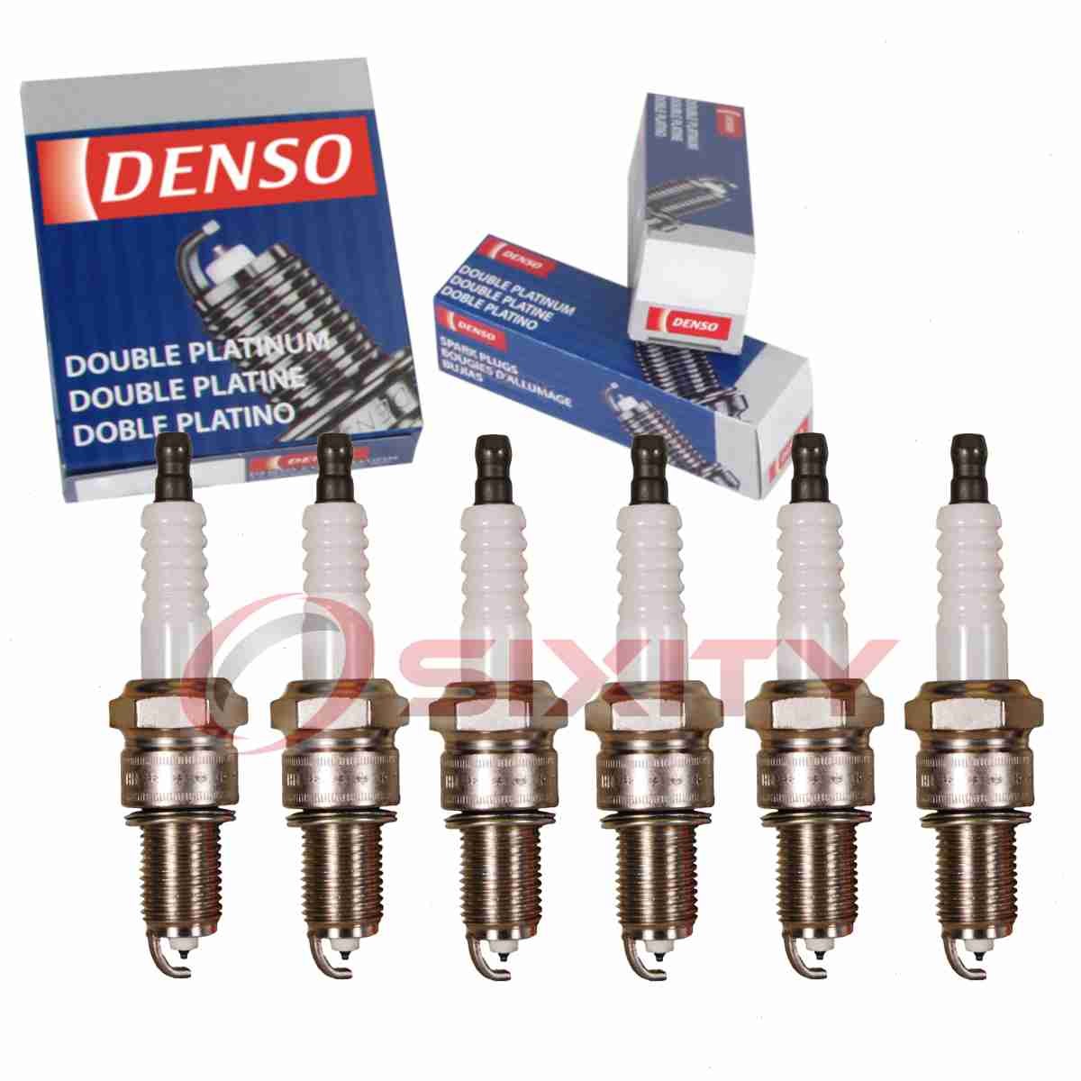 6 pc Denso Platinum Long Life Spark Plugs for 1996-2000 Plymouth Voyager ma