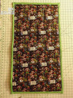 Merry Christmas Teddy Bear Theme Quilted Quilt 35" X 19" Reversible Handmade New — photo 2