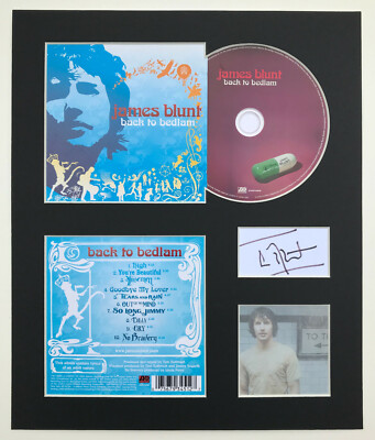 JAMES BLUNT - Signed Autographed - BACK TO BEDLAM - Album Display