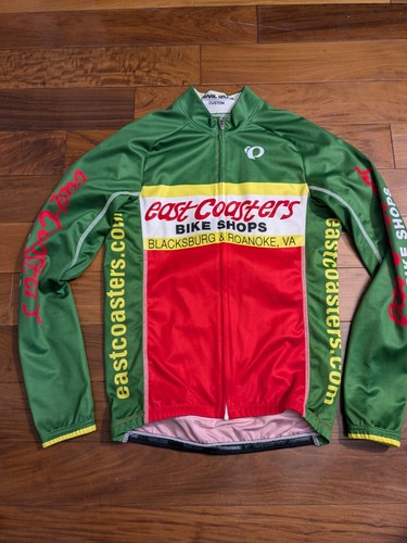 Vintage East Coasters Bike Shop Cycling Jersey XS Blacksburg & Roanoke VA Rasta