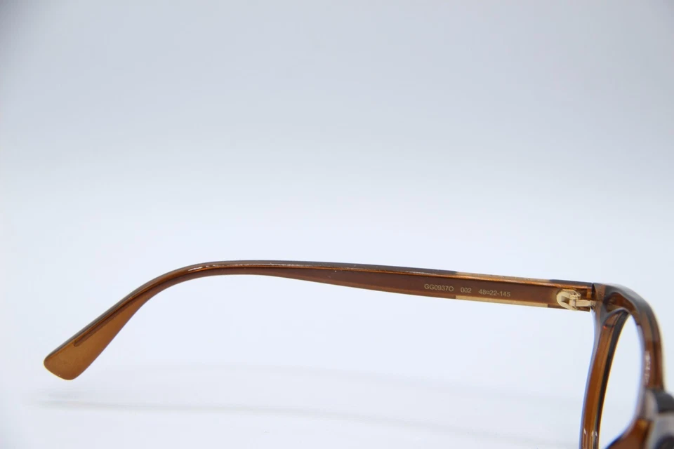 NUEVAS GAFAS GUCCI GG 0937O 002 MARRÓN CLARO DORADO MONTURAS AUTÉNTICAS 48-22 Foto 3 de 4