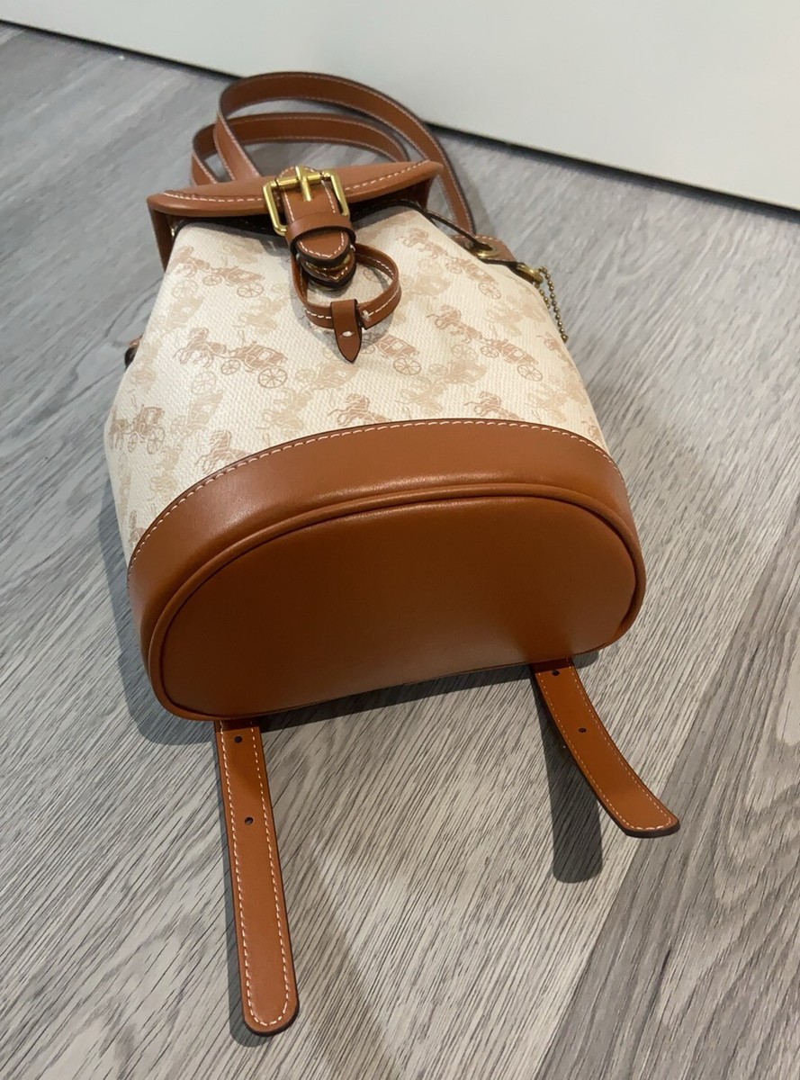 COACH Harper BackPack With Horse and Carriage Print Chalk