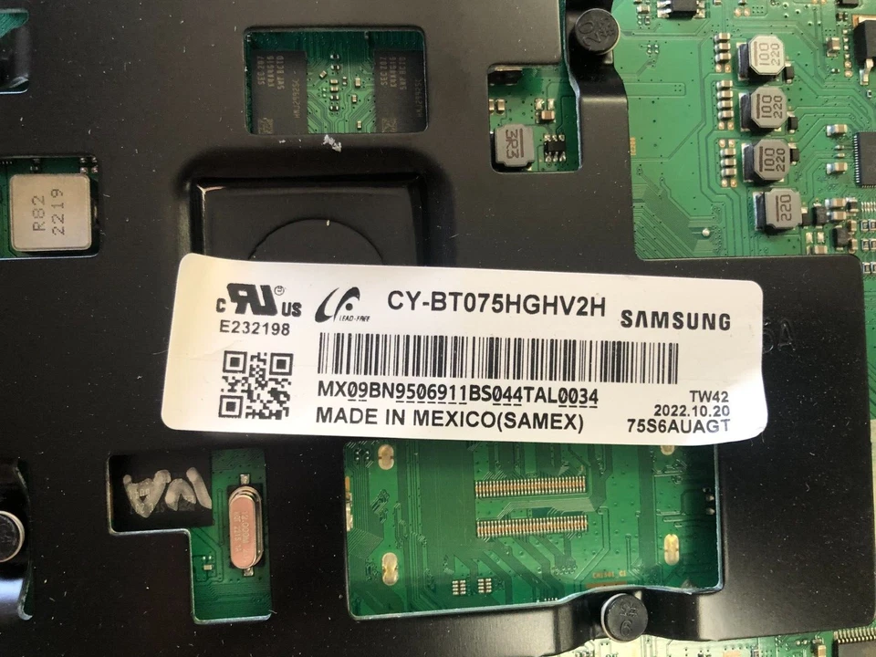 Placa principal Samsung BN94-00053T para UN75TU7000FXZA, painel # CY-BT075HGHV2H - Imagem 3 de 3