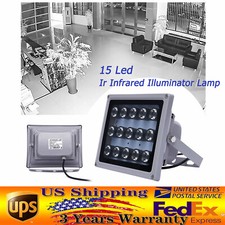 15 LED IR Infrared Night Vision Light illuminator Lamp For CCTV Camera 30W 12V