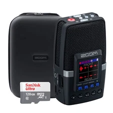 Zoom H2essential Multi-Mic Handy Recorder with Zoom Case + 128GB microSDXC Card