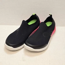 OOFOS OOMG EEZEE LOW Shoes Women's Size 7 Comfort Slip-On Sneaker Recovery Black