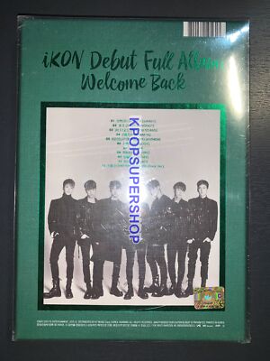 iKON Debut 1st Full Album Welcome Back Green Version CD New Sealed