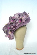 Purple Orchid Fascinator Headband Wedding Guest Race Day Millinery Melbourne Cup