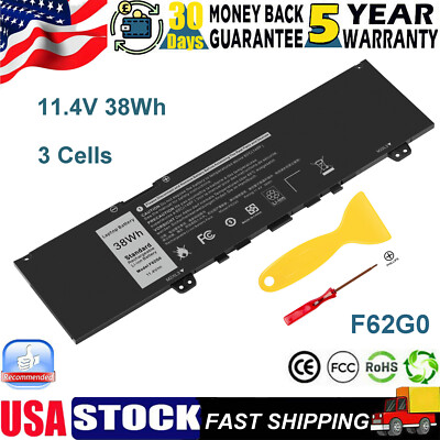 F62G0 Battery for Dell Inspiron 13 5370 7370 7373 7380 Vostro 5370 Series Laptop