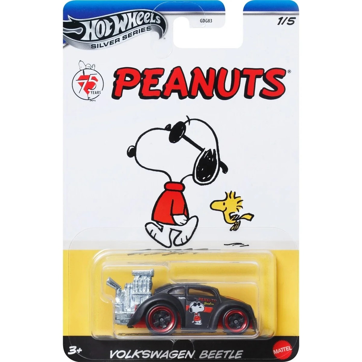 2024 HOT WHEELS SILVER SERIES 75 YEARS PEANUTS DIE CAST CARS 1:64