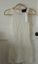 Minkpink Valerie Cream Lace Mini Dress Size XS